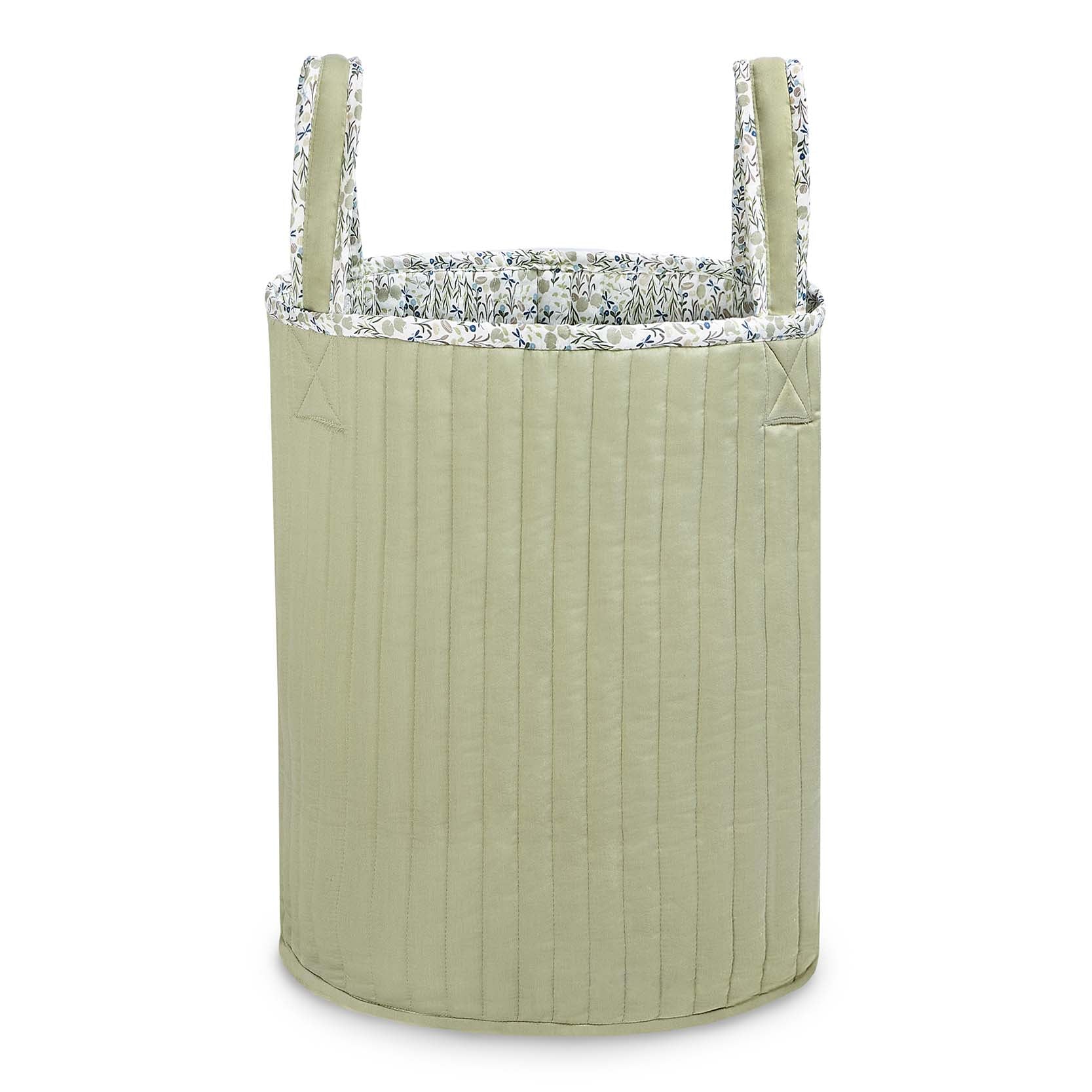 Large Quilted Reversible Storage Basket (Riverbank / Willow) - Image 5
