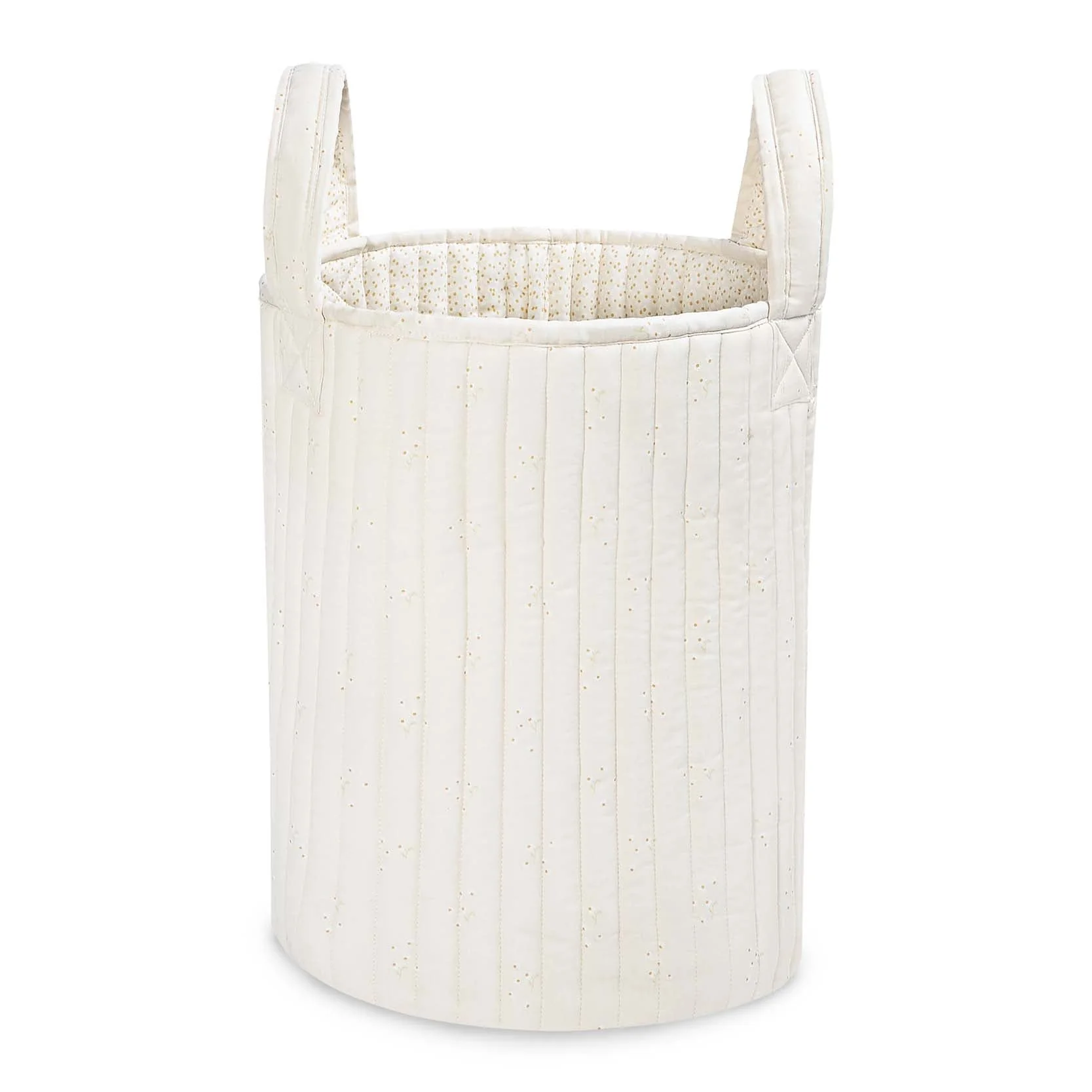 Large Quilted Reversible Storage Basket (Wild Chamomile / Daisy Meadow) - Image 7