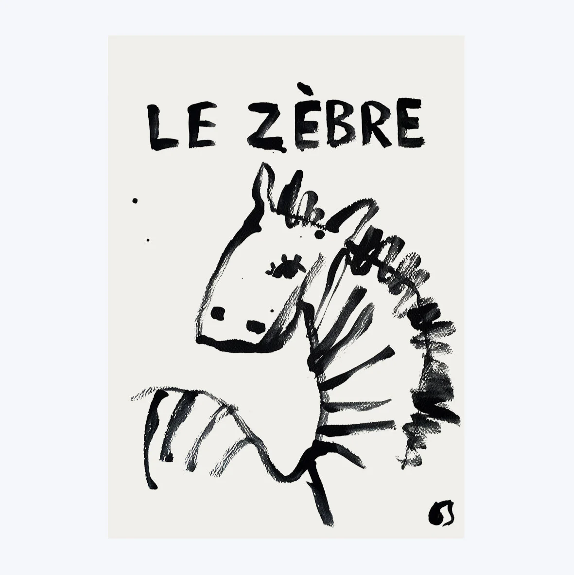 Le Zèbre Art Print - Image 2