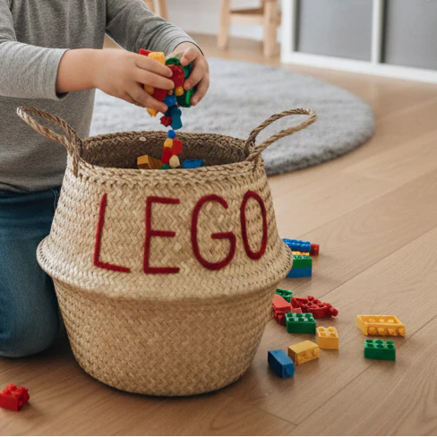 LEGO Handwoven Toy Storage Basket (Large)