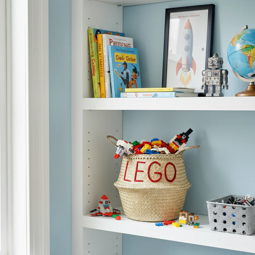 LEGO Handwoven Toy Storage Basket (Large) - Image 4