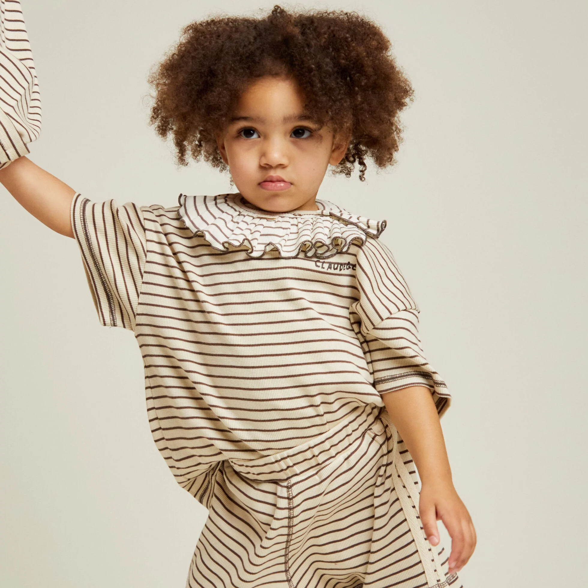 Lenni Coco Striped Cotton Tee - Image 3