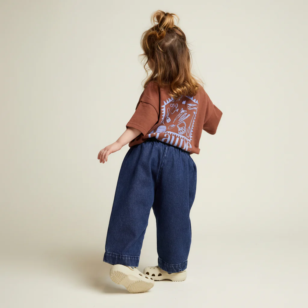Lenni Mocha Shed Print Cotton Tee - Image 6