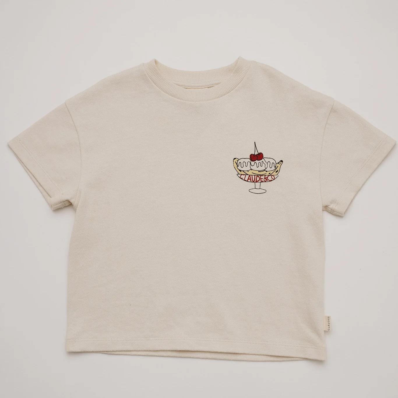 Lenni Sundaes at Claude's Ice Cream Print Cotton Tee - Image 6