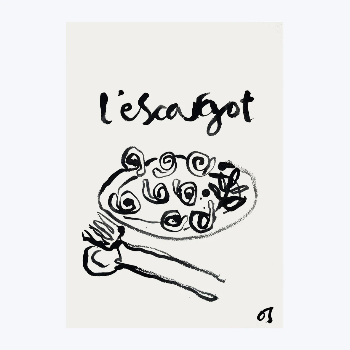 L'Escargot Art Print - Image 4
