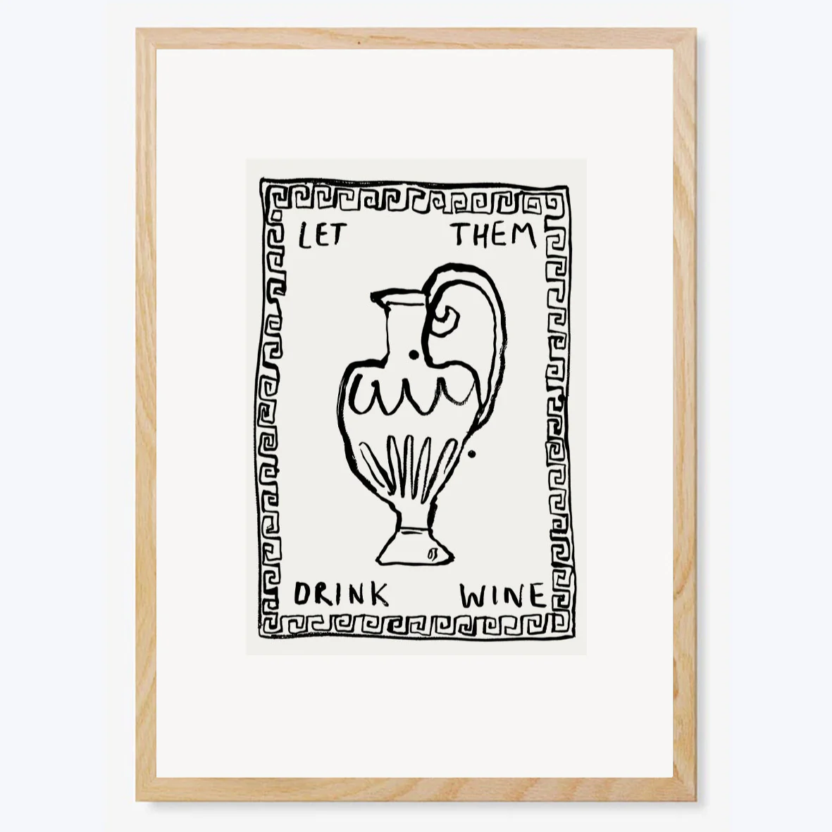 Let Them Drink Wine Art Print - Image 4