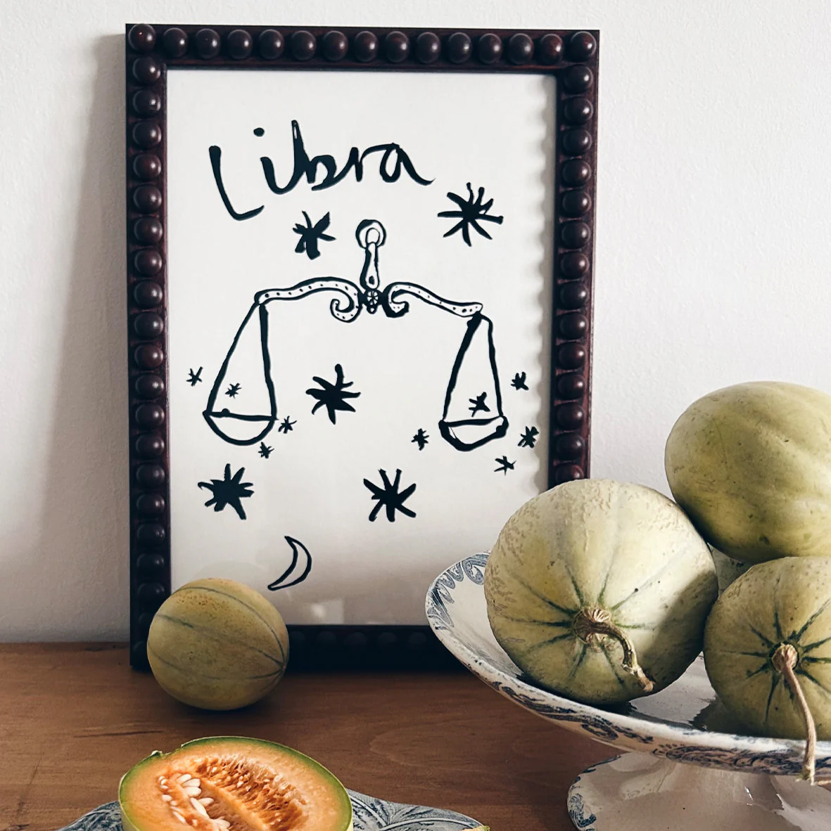 Libra Star Sign Art Print - Image 4