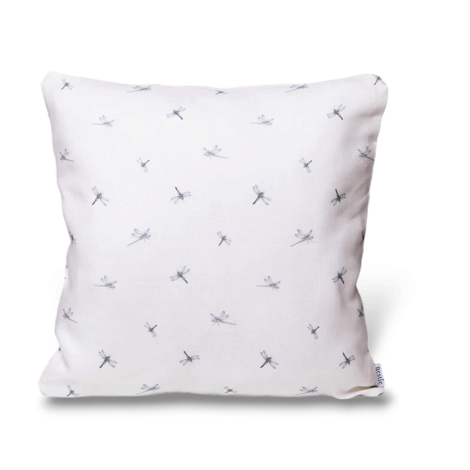 Waterside Print Linen Cushion - Image 2