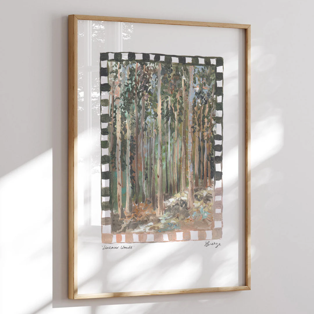 Lineover Wood Art Print - Image 2