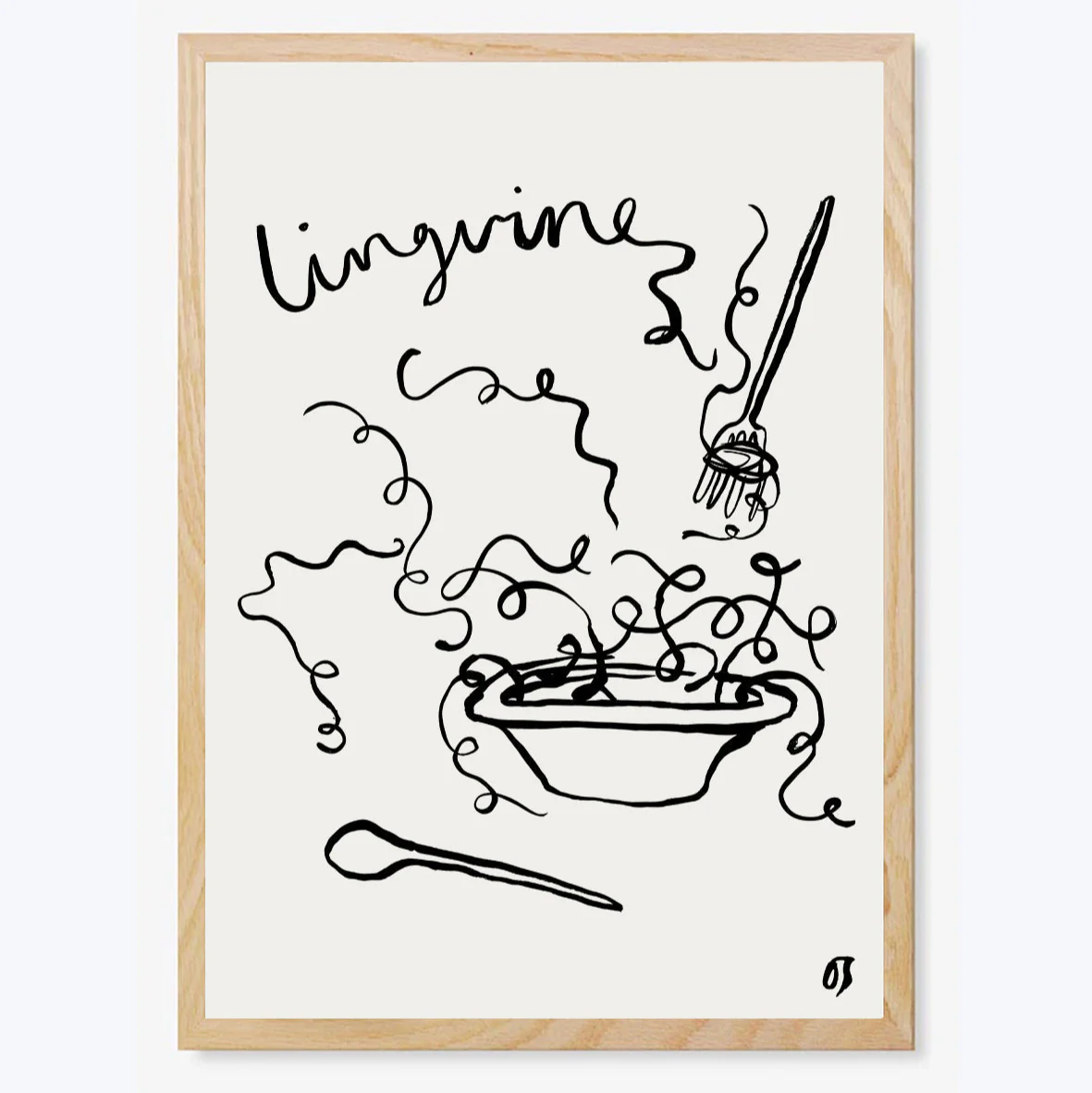 Linguine Art Print - Image 3