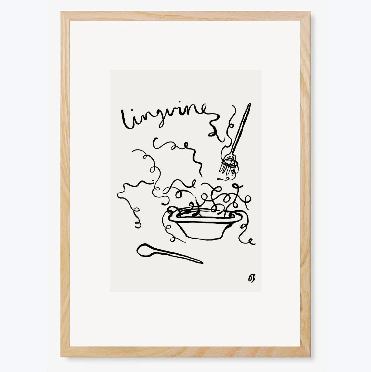 Linguine Art Print - Image 4