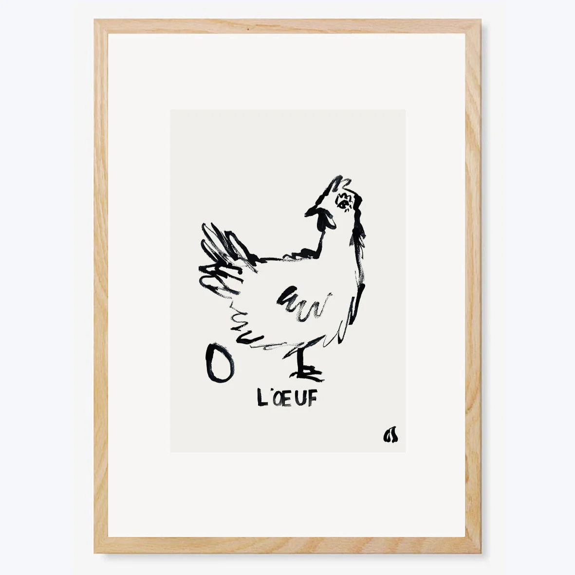 L'œuf Art Print