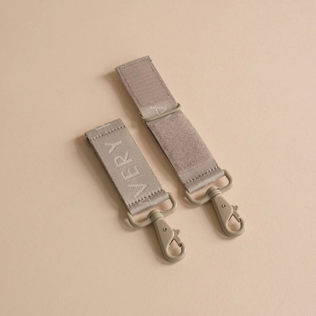 Pram Stroller Clips for Changing Bags (Oyster) - Image 3