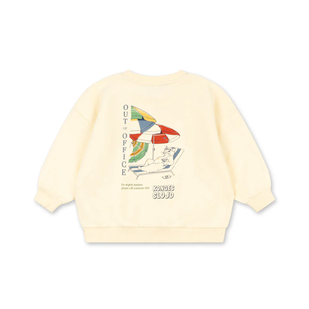 Lou Cotton Our of Office Print Sweatshirt (Rutabaga) - Image 5