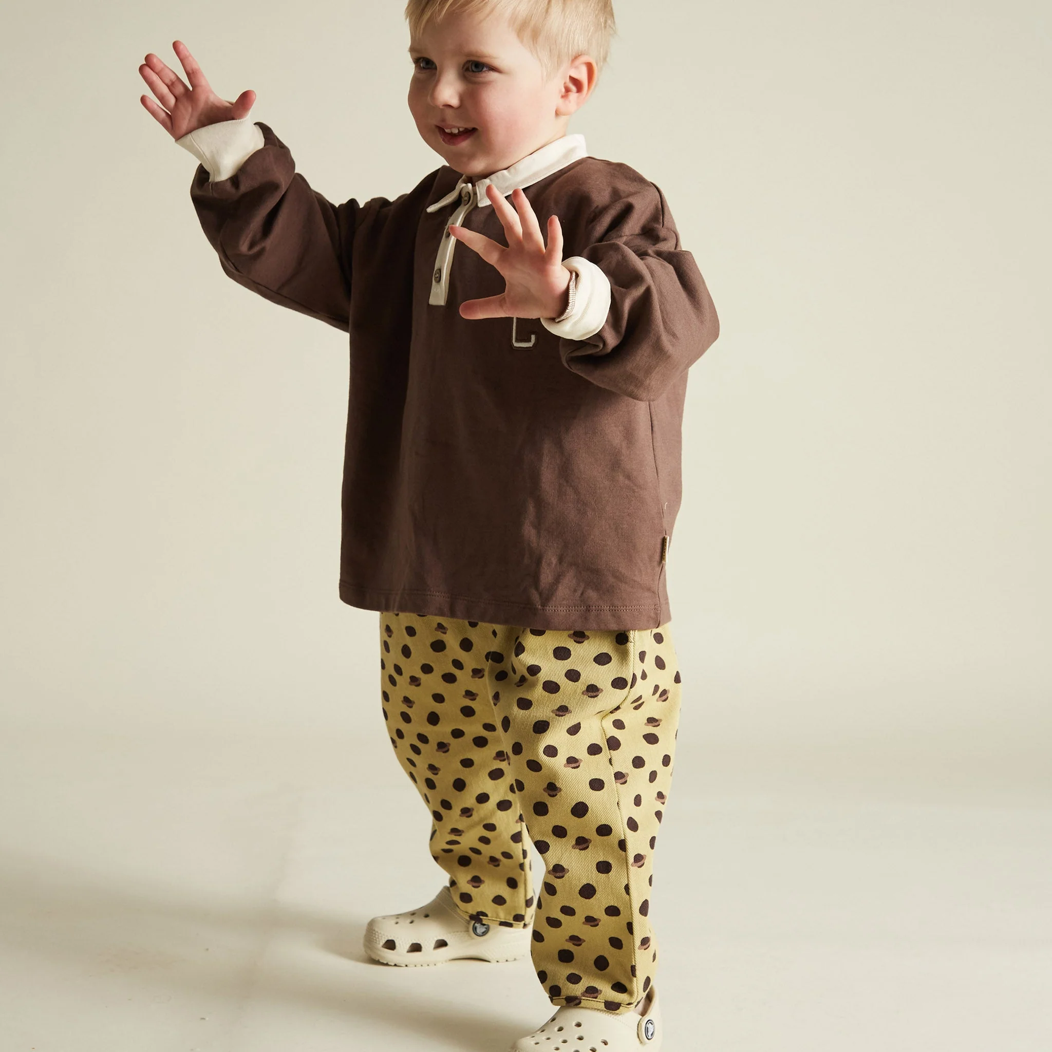 Lowe Honey Polkadot Saturn Print Trouser - Image 5