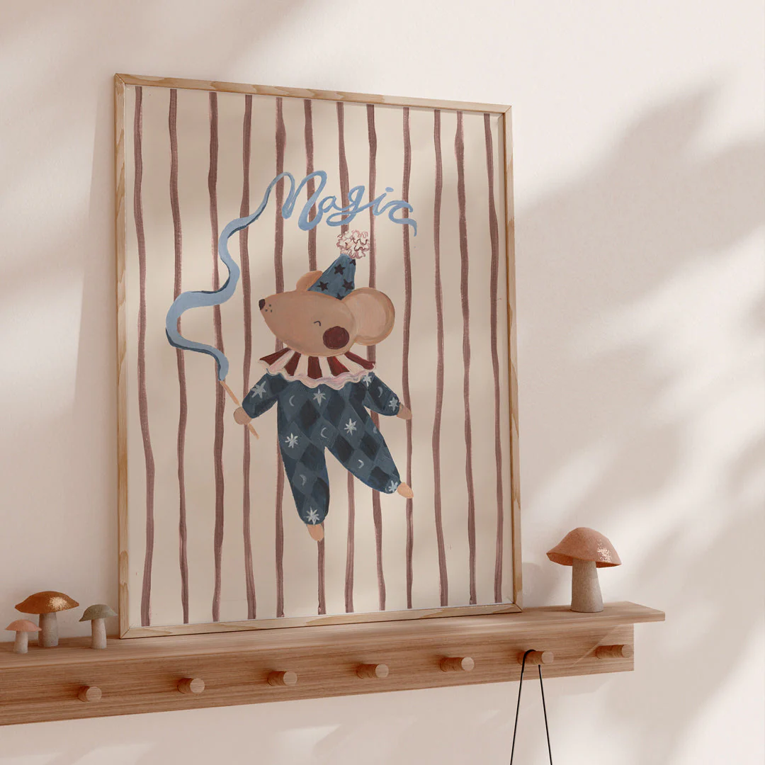 Magic Jester Mouse-Art Print - Image 3