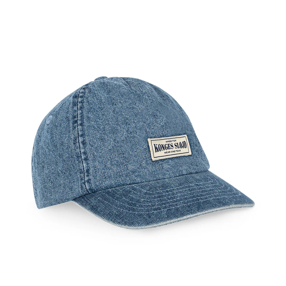 Magot Denim Blue Cotton Cap - Image 4
