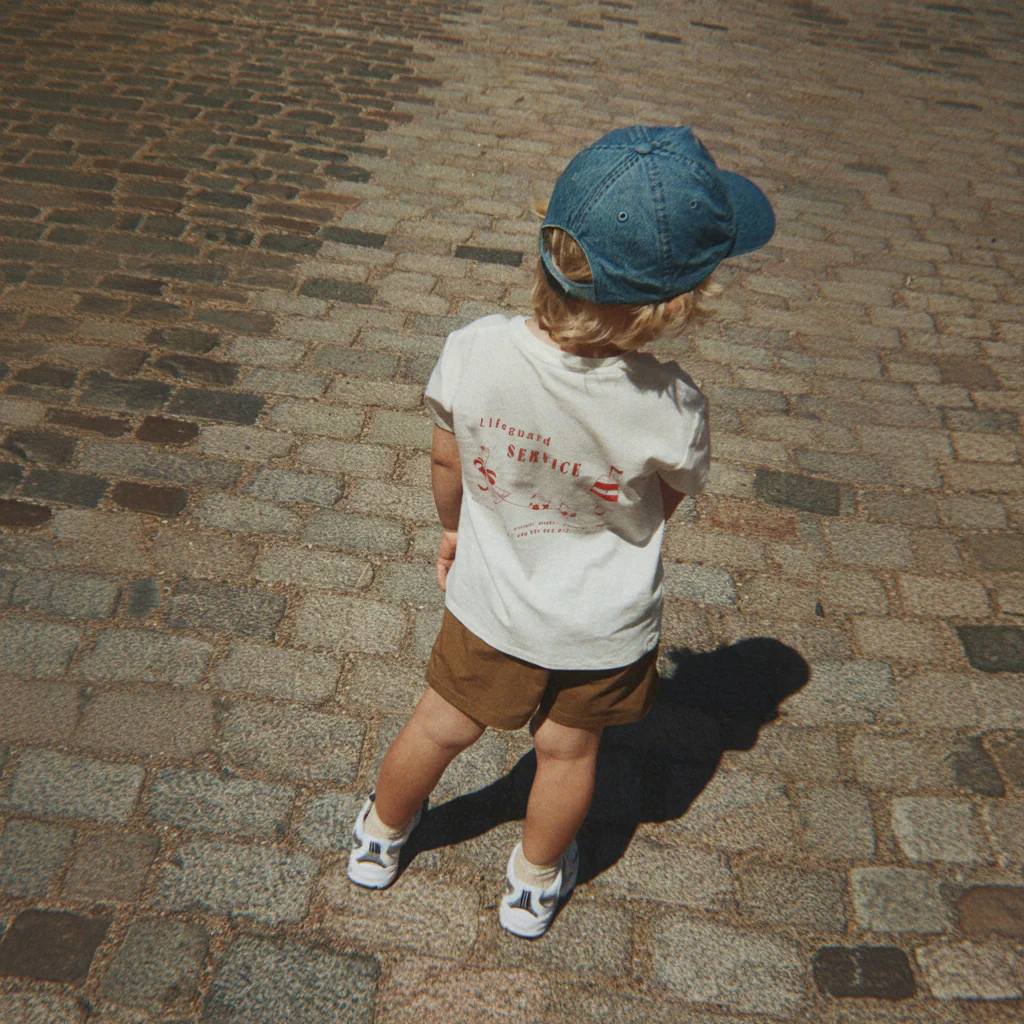 Magot Denim Blue Cotton Cap - Image 7