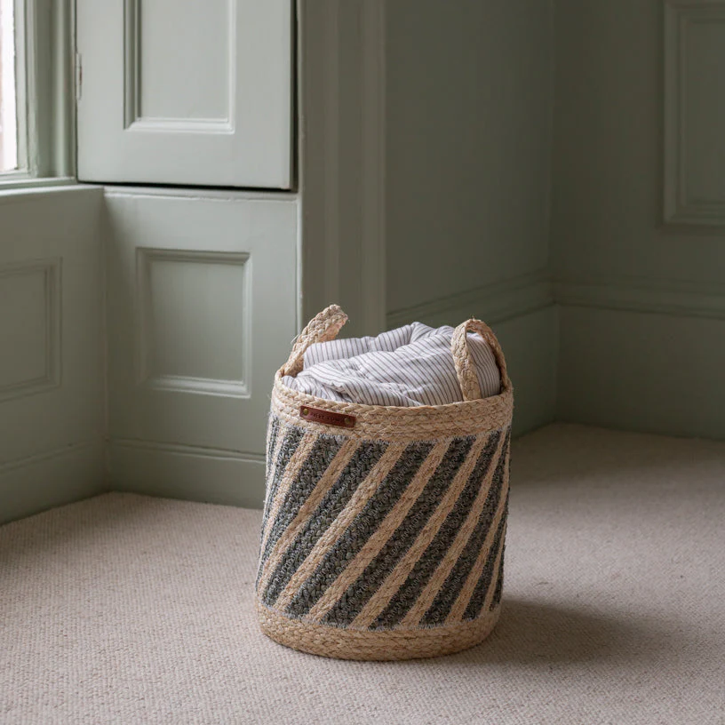 Maize Stripe Storage Basket Set of 3 (Natural) - Image 4