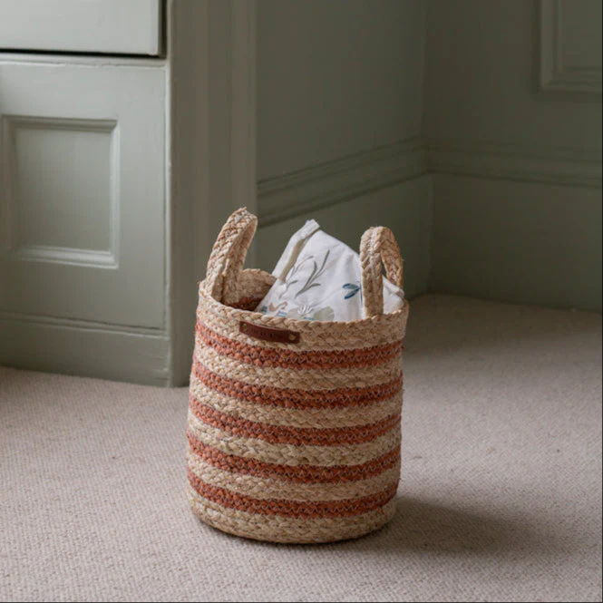 Maize Stripe Storage Basket Set of 3 (Natural) - Image 5