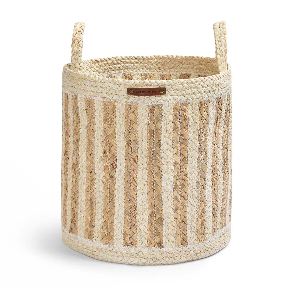 Maize Stripe Storage Basket Set of 3 (Natural) - Image 7