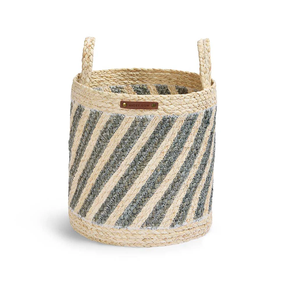 Maize Stripe Storage Basket Set of 3 (Natural) - Image 8