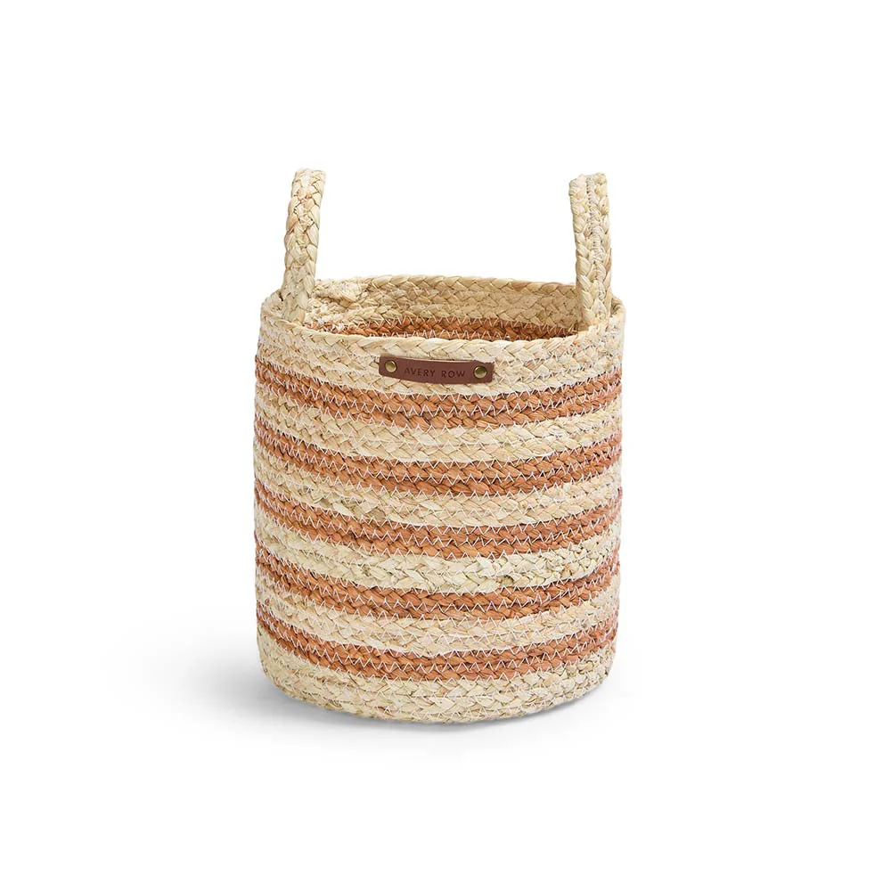 Maize Stripe Storage Basket Set of 3 (Natural) - Image 9