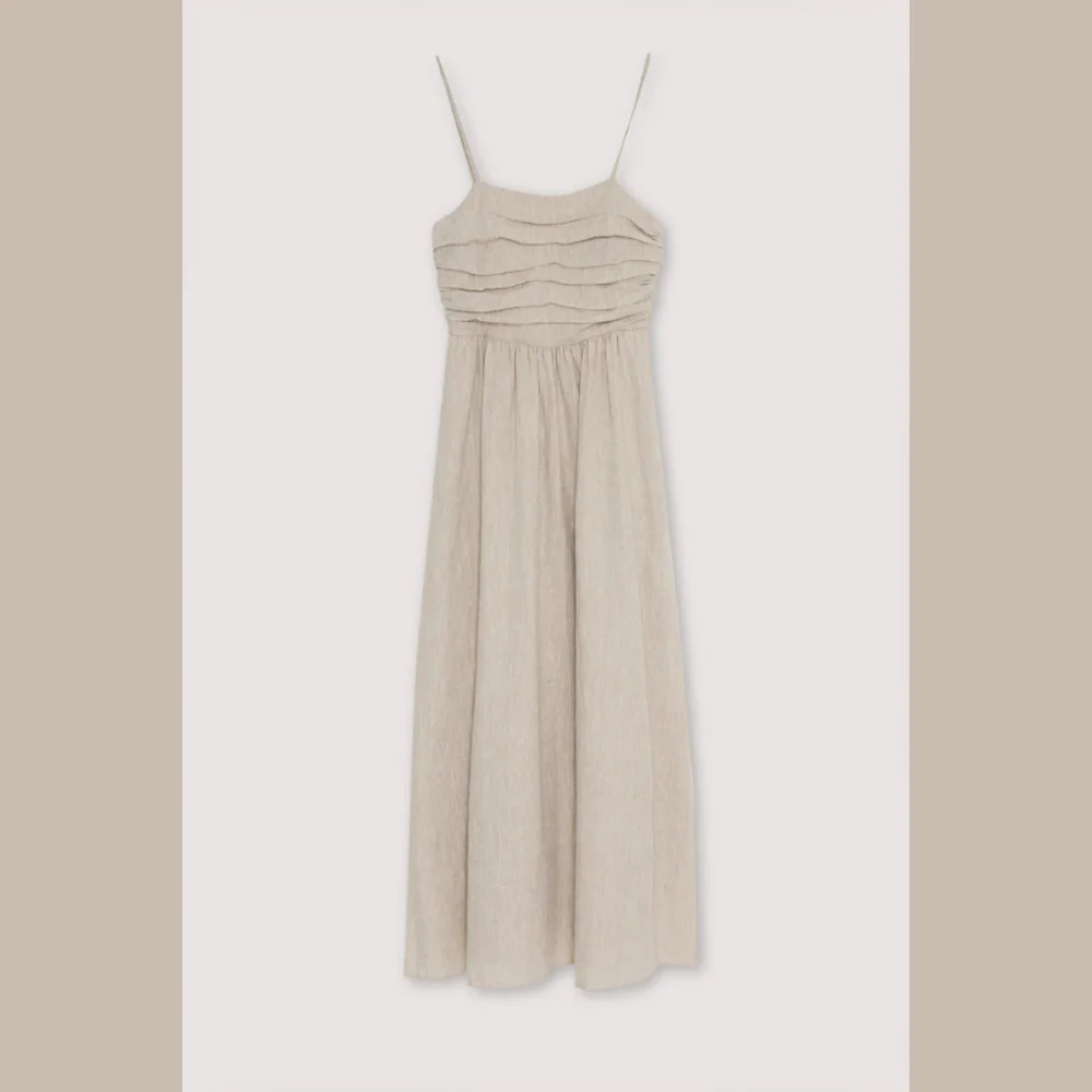 MAMA Anna Midi Dress (Linen Vigore) - Image 2