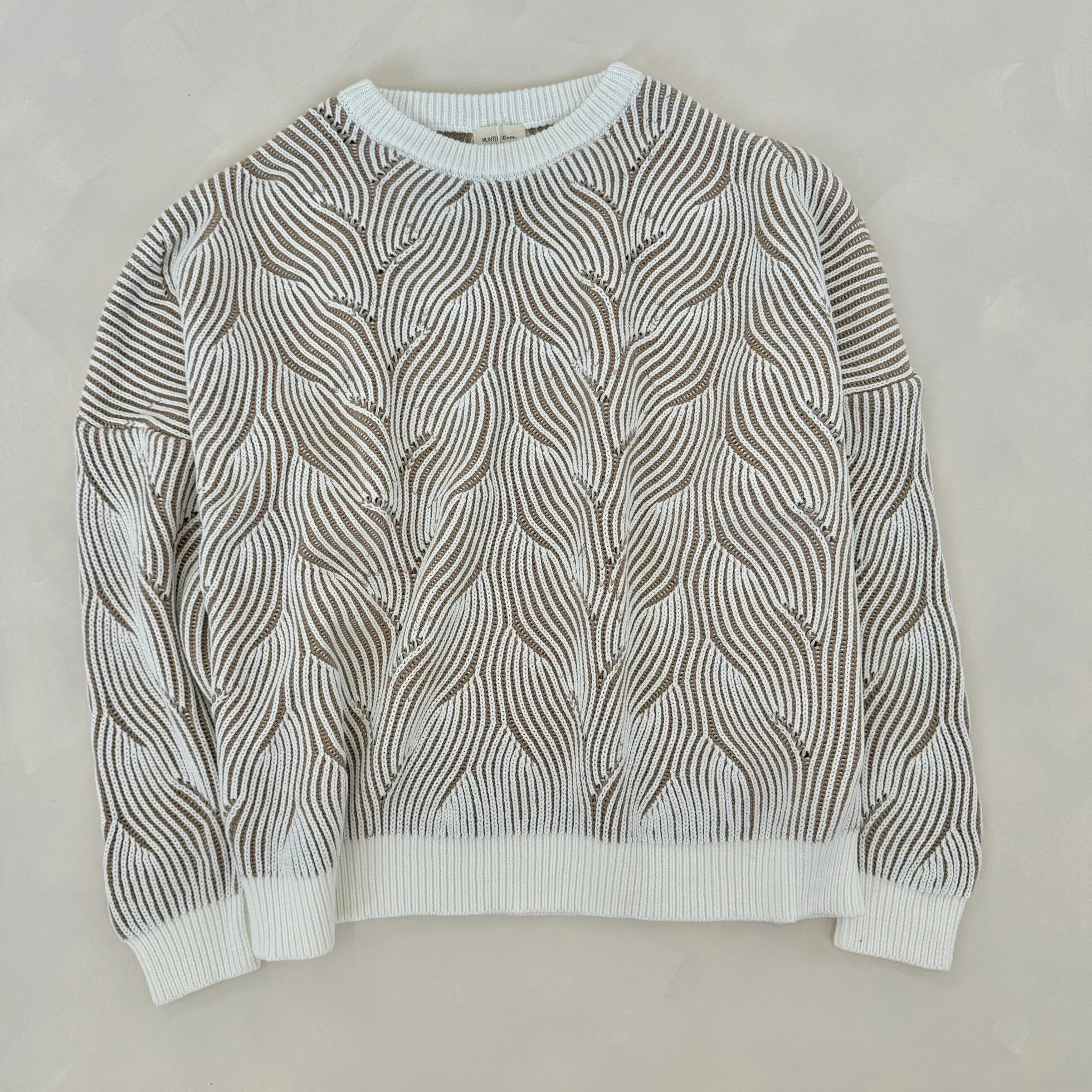 MAMA Beige Coral Cotton Knitted Jumper - Image 4