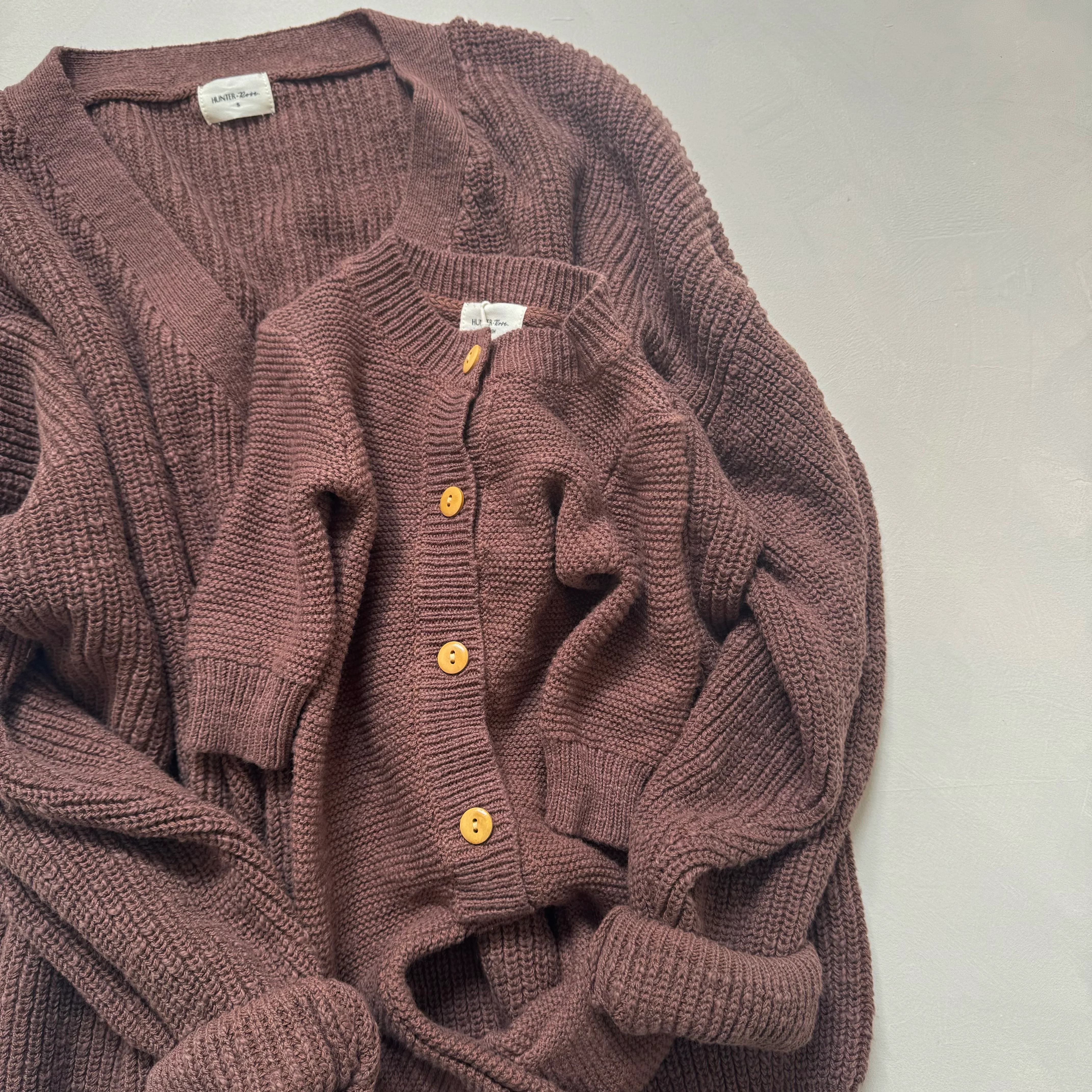 MAMA Cocoa Teddy Oversized Cotton Cardigan - Image 4
