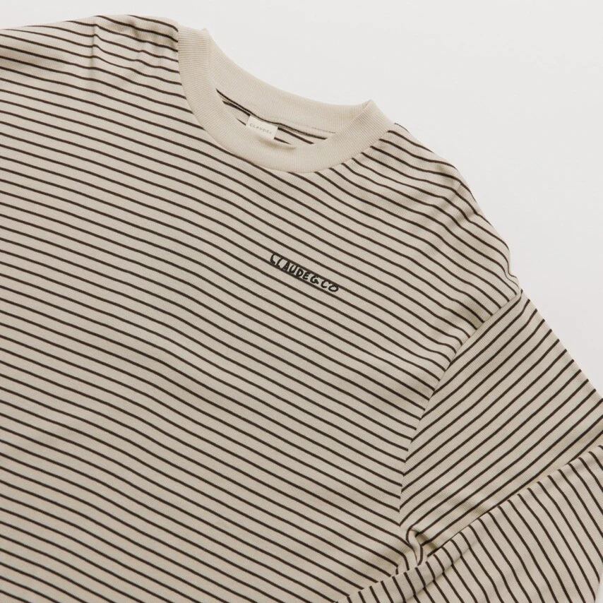 MAMA Lenni Coco Striped Cotton Tee - Image 6