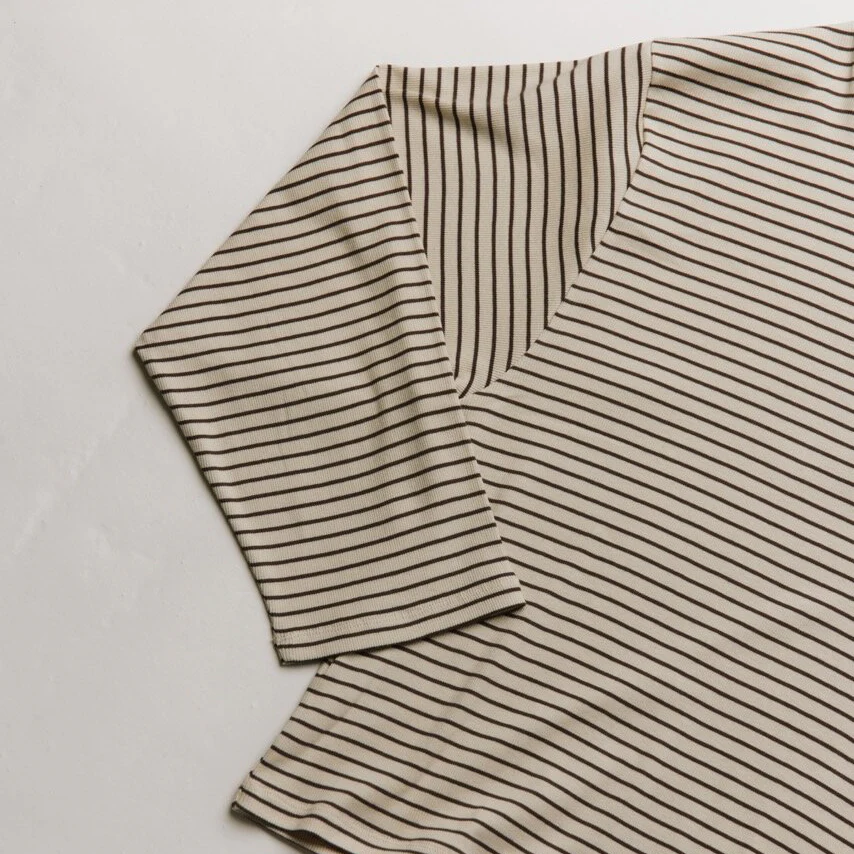 MAMA Lenni Coco Striped Cotton Tee - Image 7