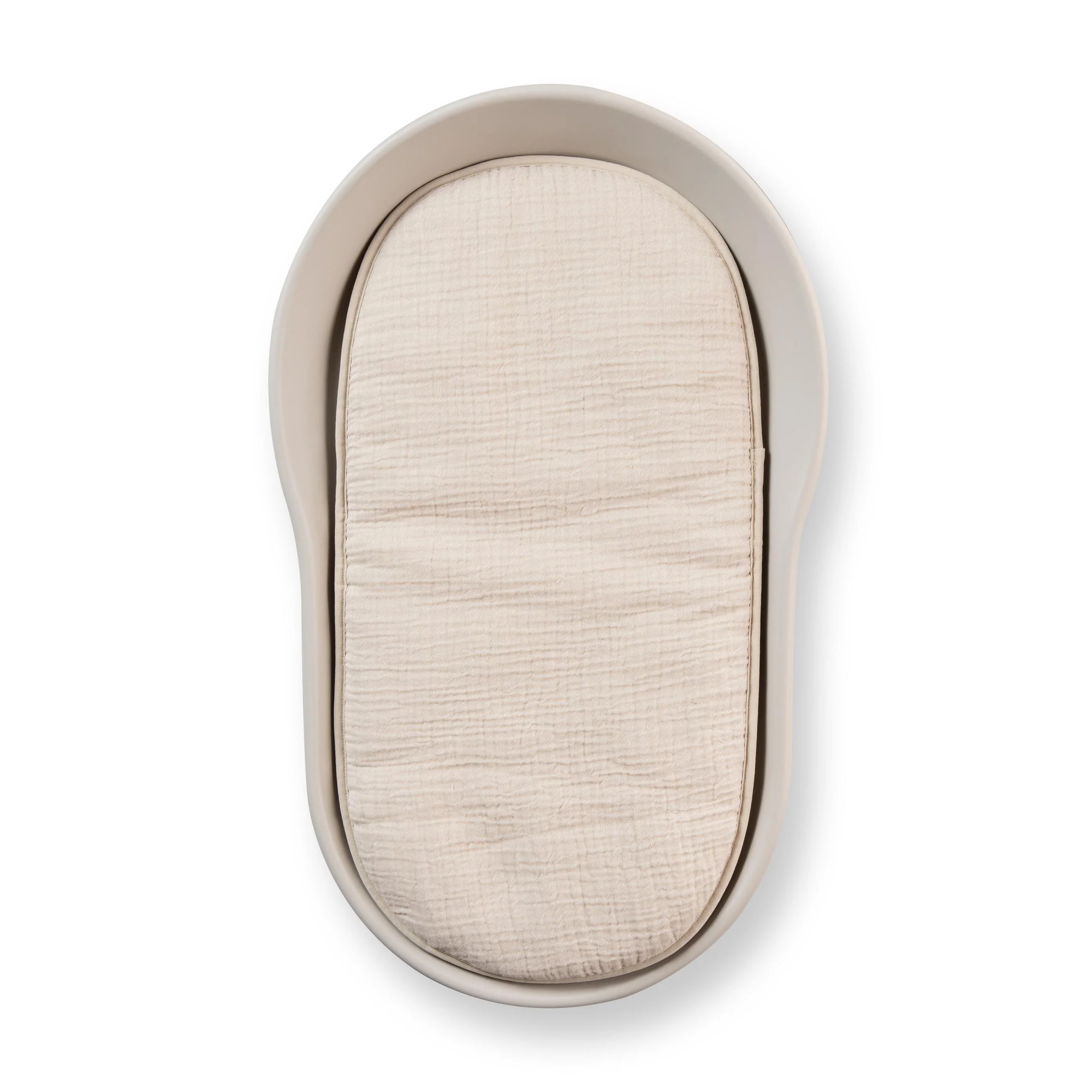 Mamee Cotton Muslin Inlay Cushion for Changing Mat (Clay) - Image 4
