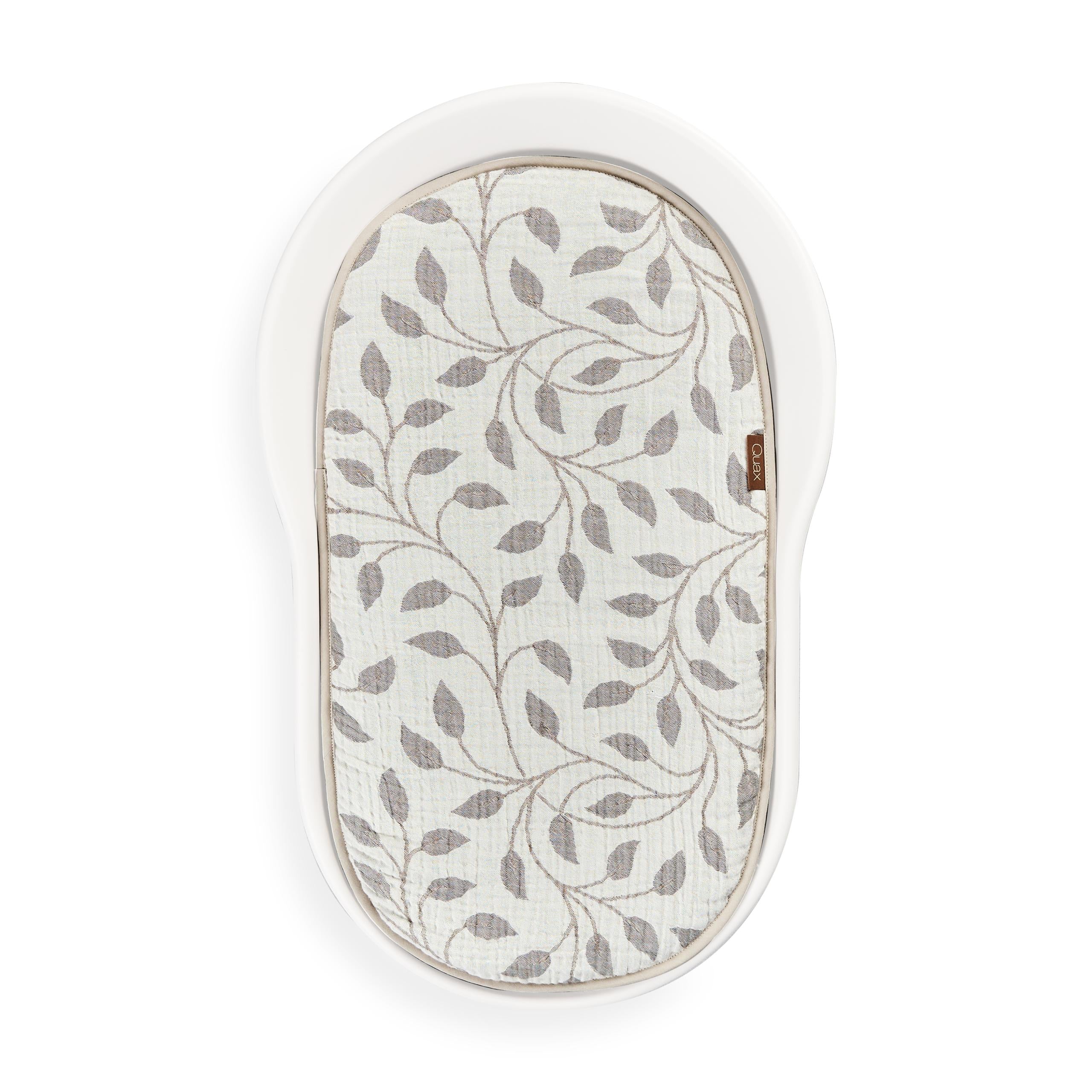 Mamee Cotton Muslin Inlay Cushion for Changing Mat (Leaf) - Image 3