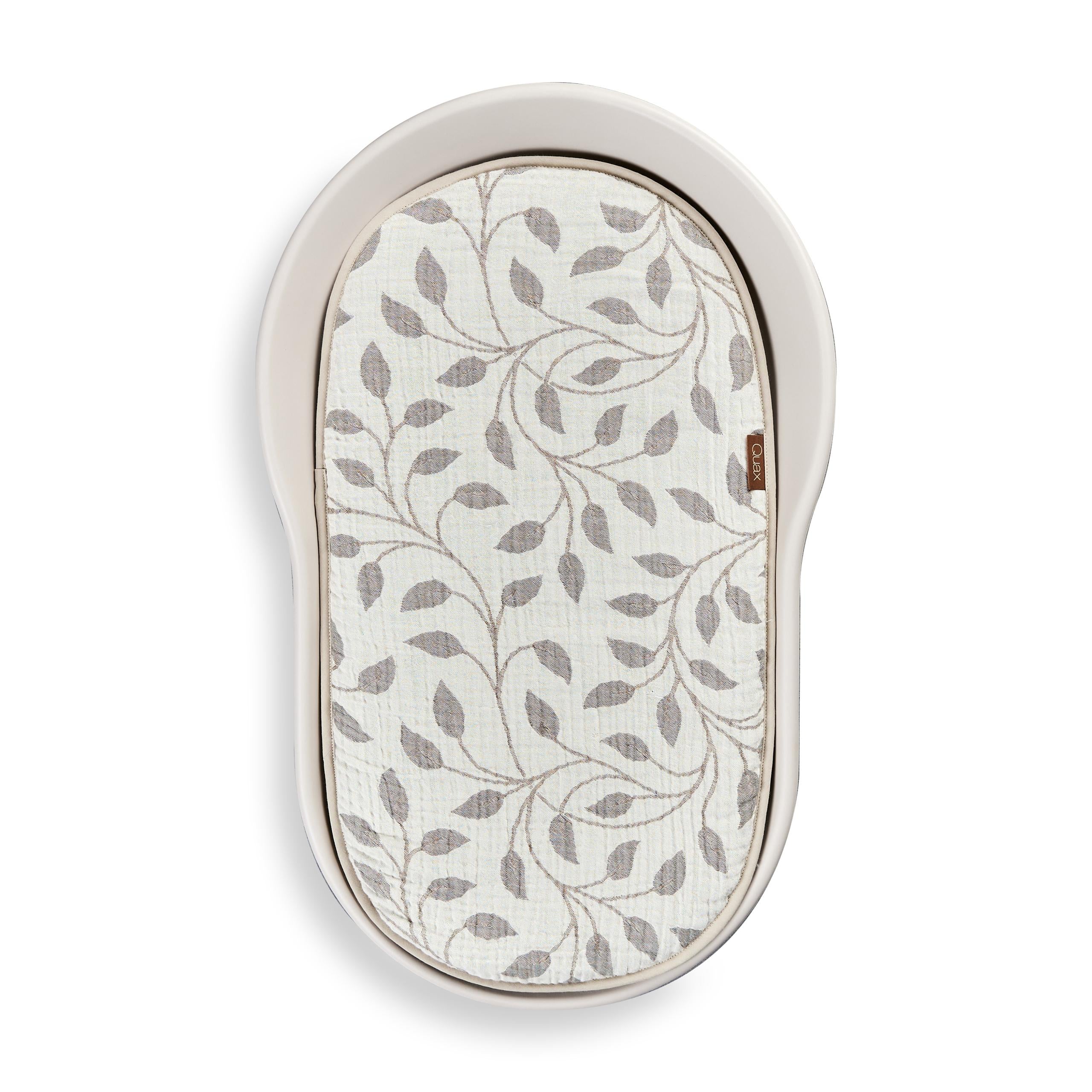 Mamee Cotton Muslin Inlay Cushion for Changing Mat (Leaf) - Image 4