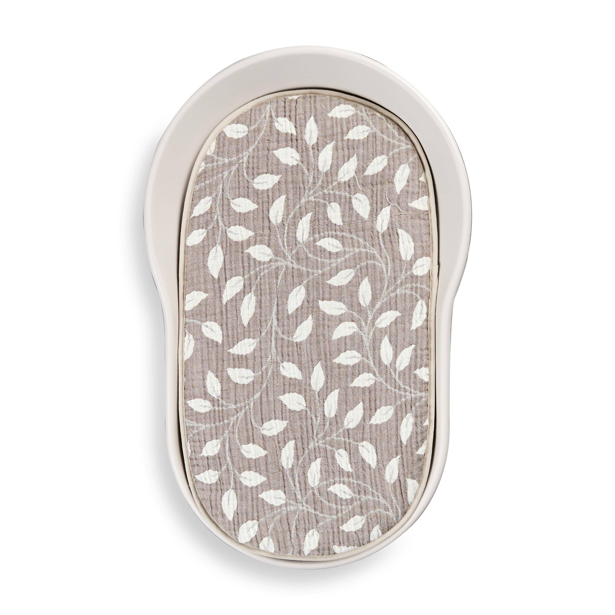 Mamee Cotton Muslin Inlay Cushion for Changing Mat (Leaf) - Image 5