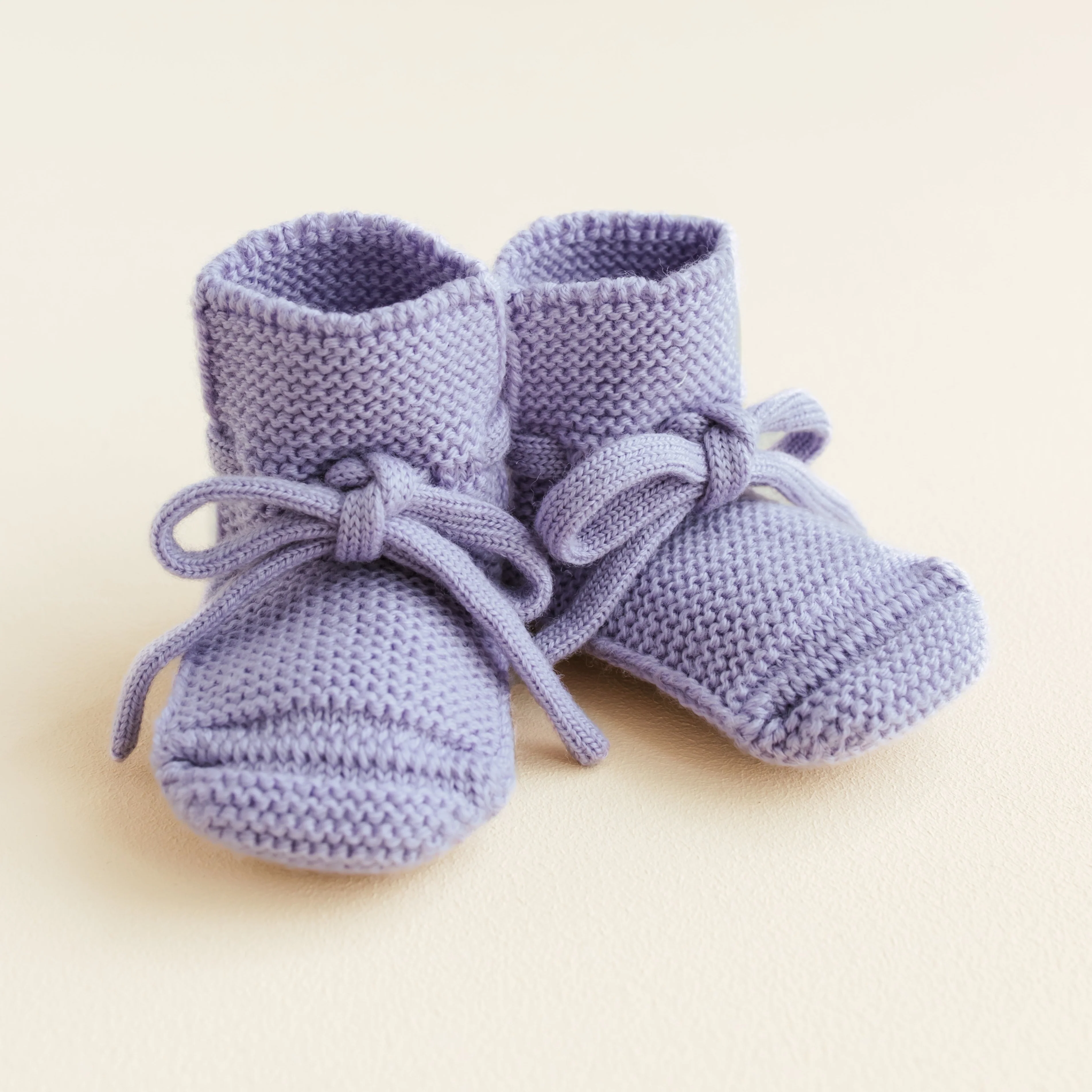 Merino Wool Baby Booties (Lilac) - Image 5