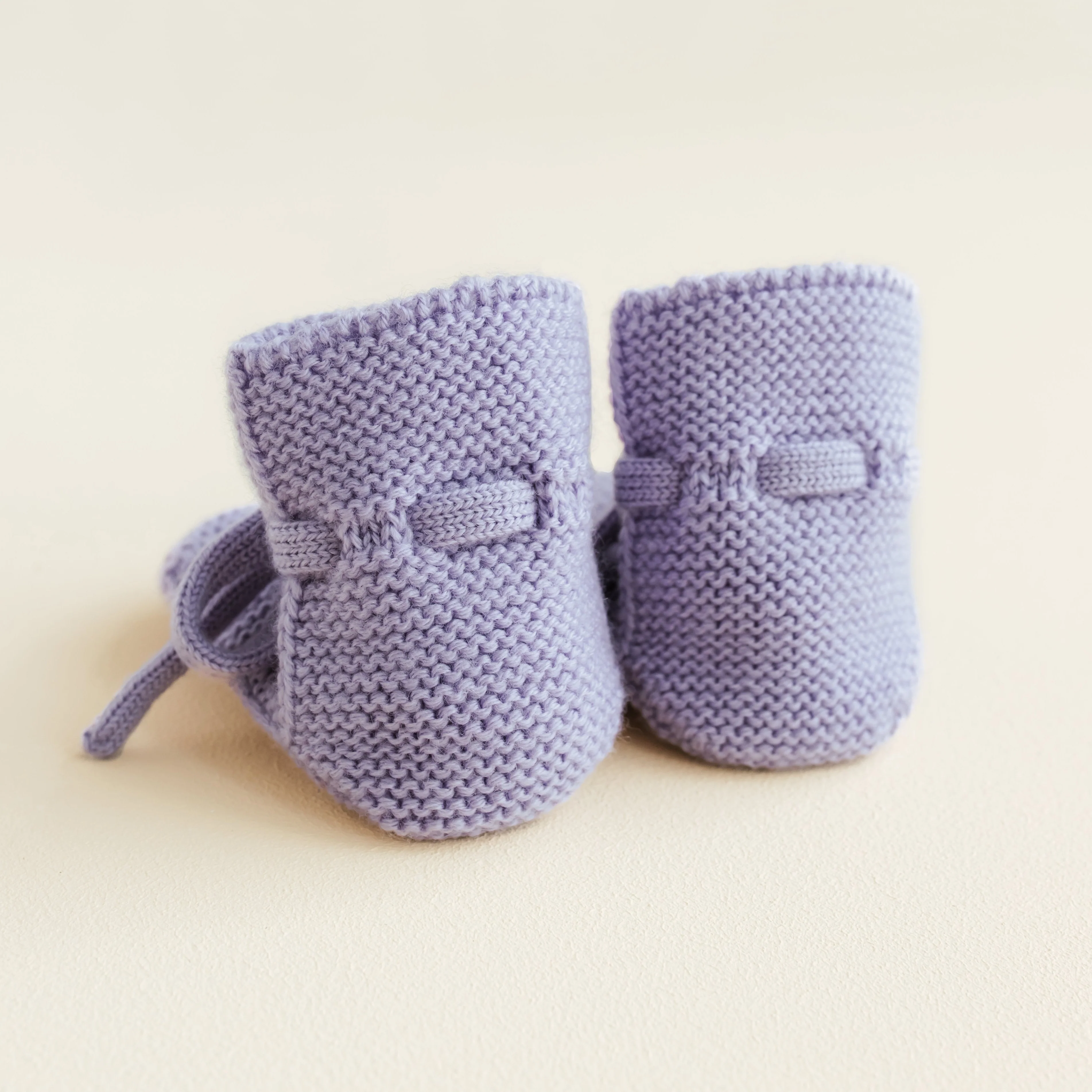 Merino Wool Baby Booties (Lilac) - Image 7