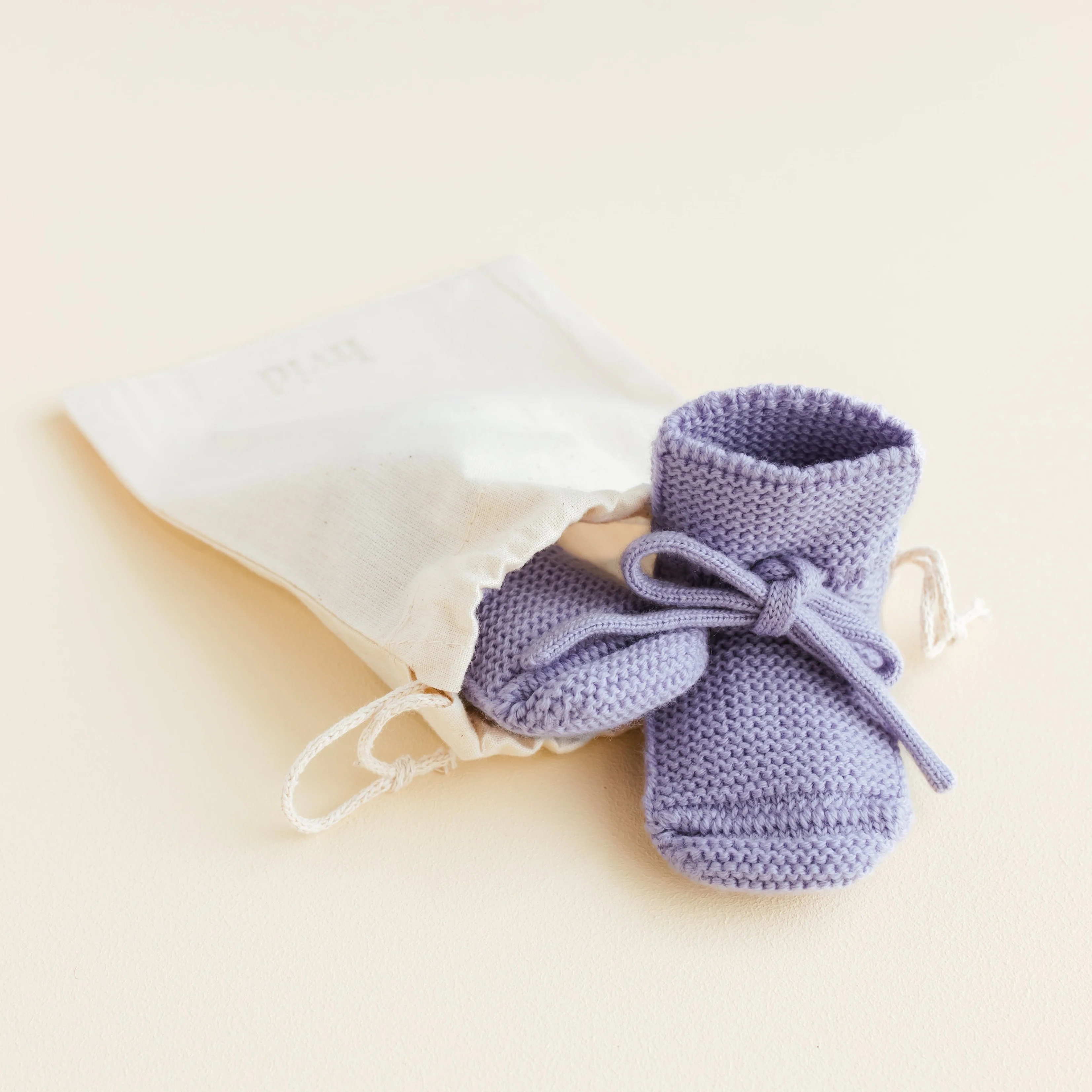 Merino Wool Baby Booties (Lilac) - Image 8