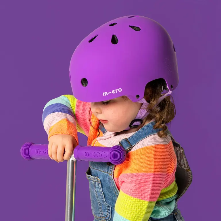 Micro Deluxe Matte Helmet (Purple) - Image 6