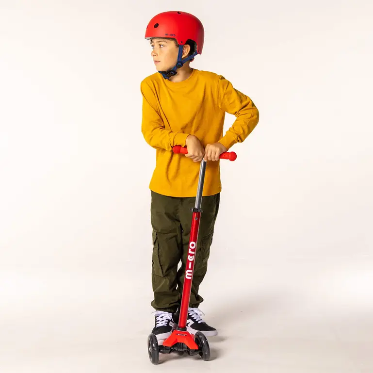 Micro Deluxe Matte Helmet (Red) - Image 5