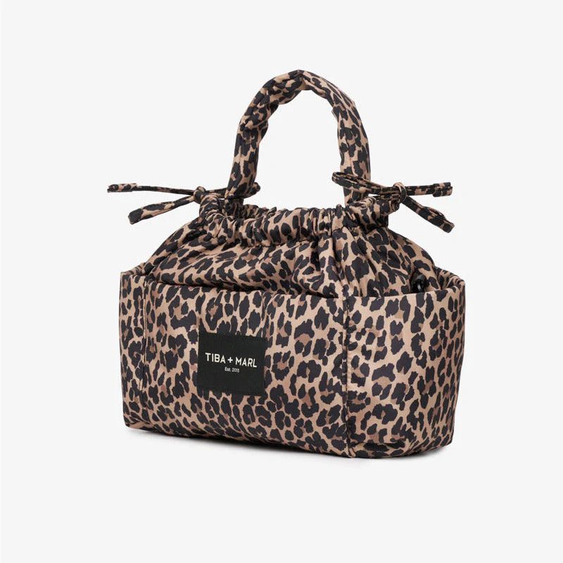 Mini Luna Drawstring Stroller Bag (Leopard Print) - Image 5