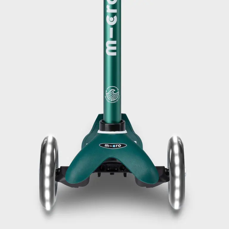 Mini Micro Deluxe ECO Scooter with 3 LED Wheels (Green) - Image 5