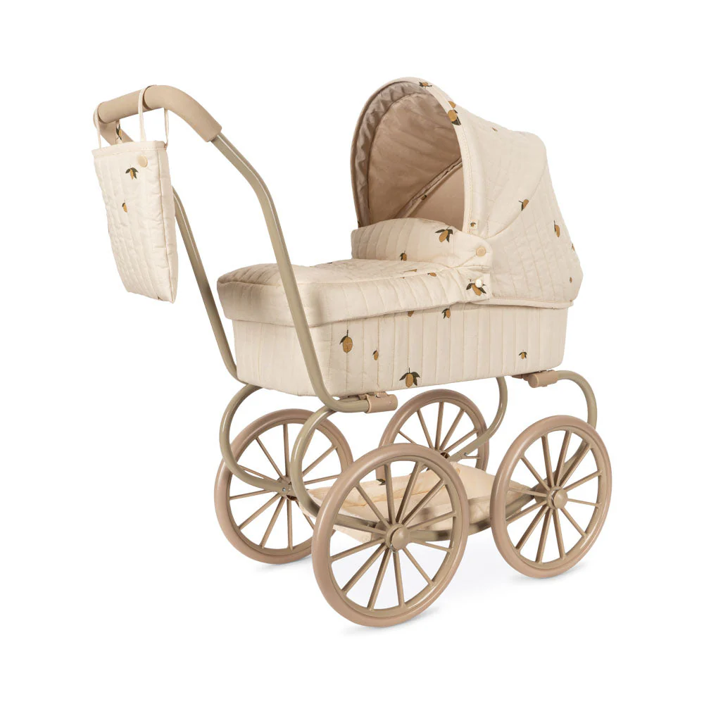 Minnie Lemon Print Vintage Traditional Dolls Pram - Image 2
