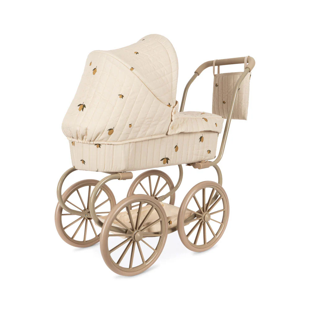 Minnie Lemon Print Vintage Traditional Dolls Pram - Image 3