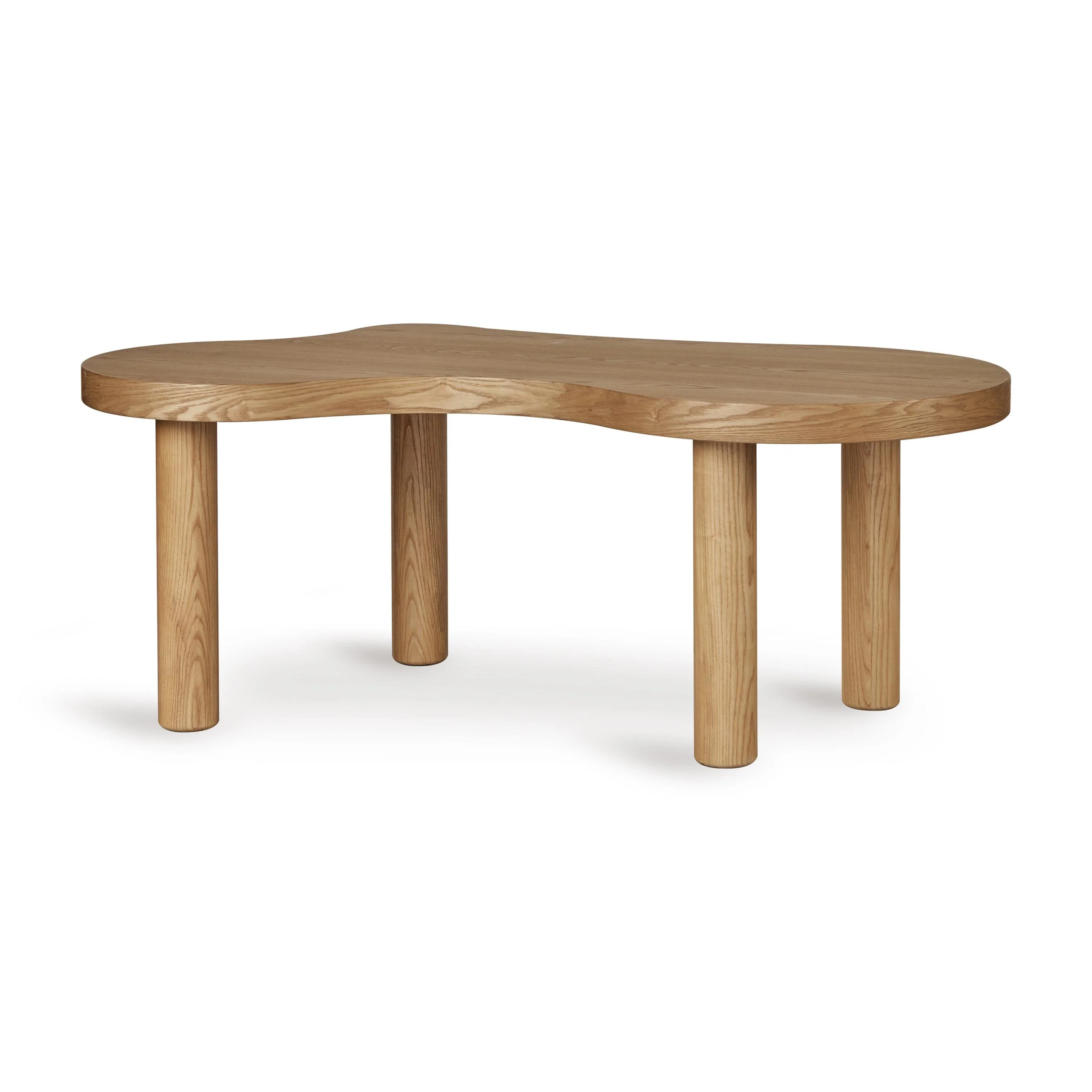 Modular Organic Wooden Children's Adjustable Height Table (Natural Ash) - Image 4