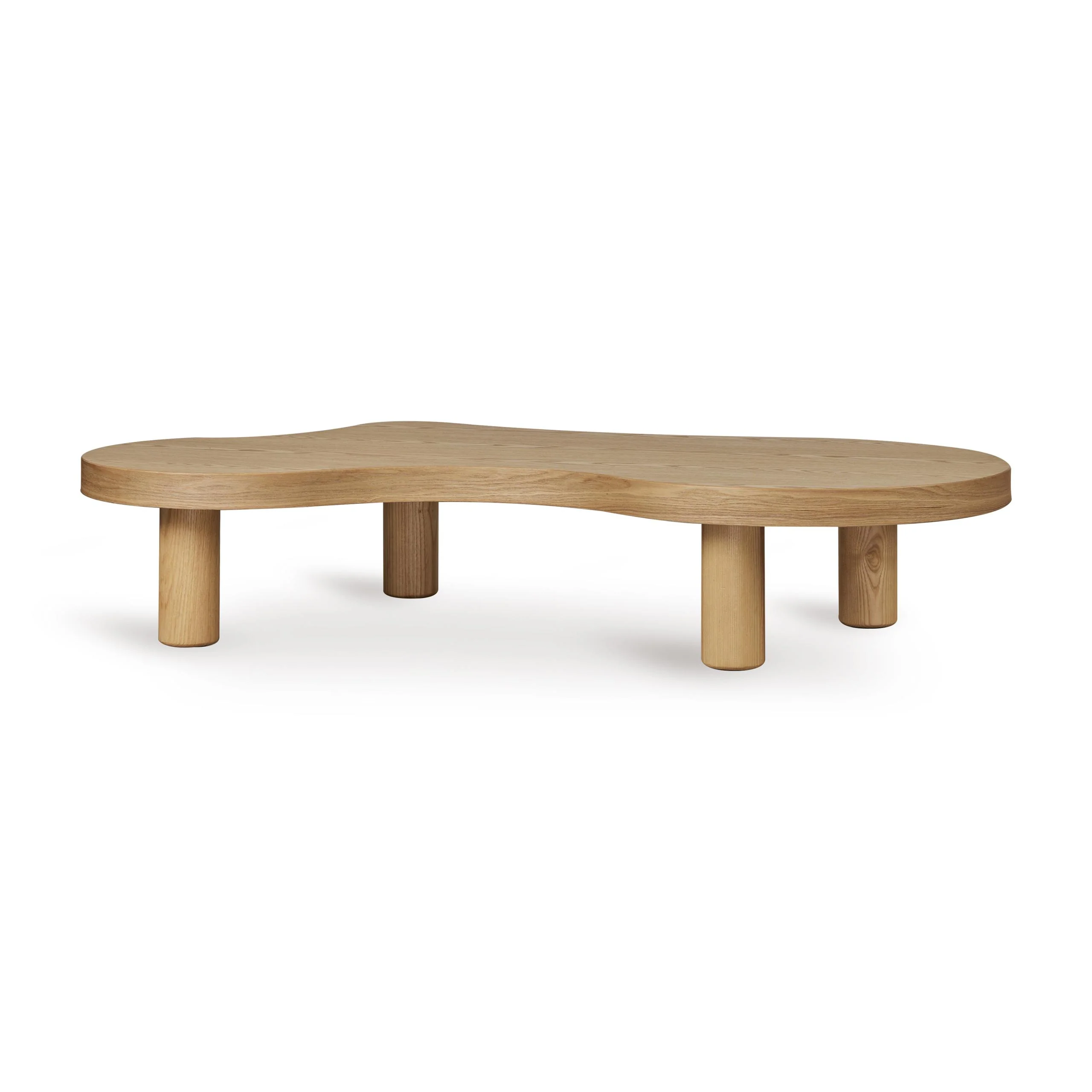 Modular Organic Wooden Children's Adjustable Height Table (Natural Ash) - Image 5