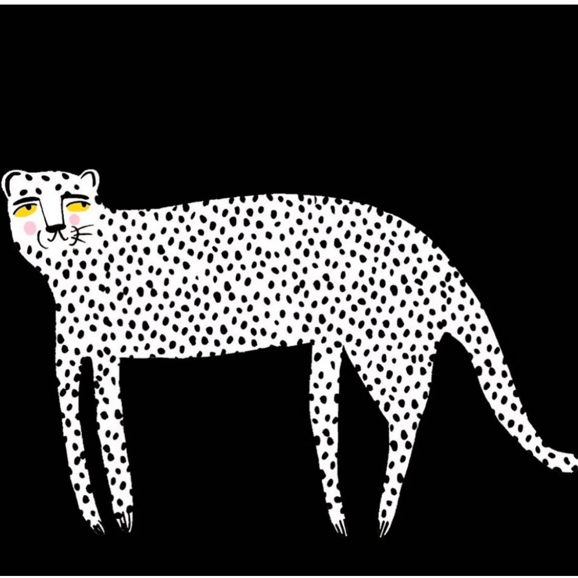Mr Leopard Hand Painted Print - Image 2