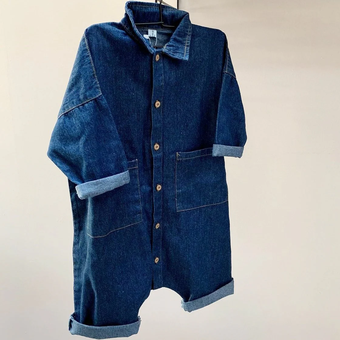 I Love My Mummy Romper Overalls (Blue Denim) - Image 5