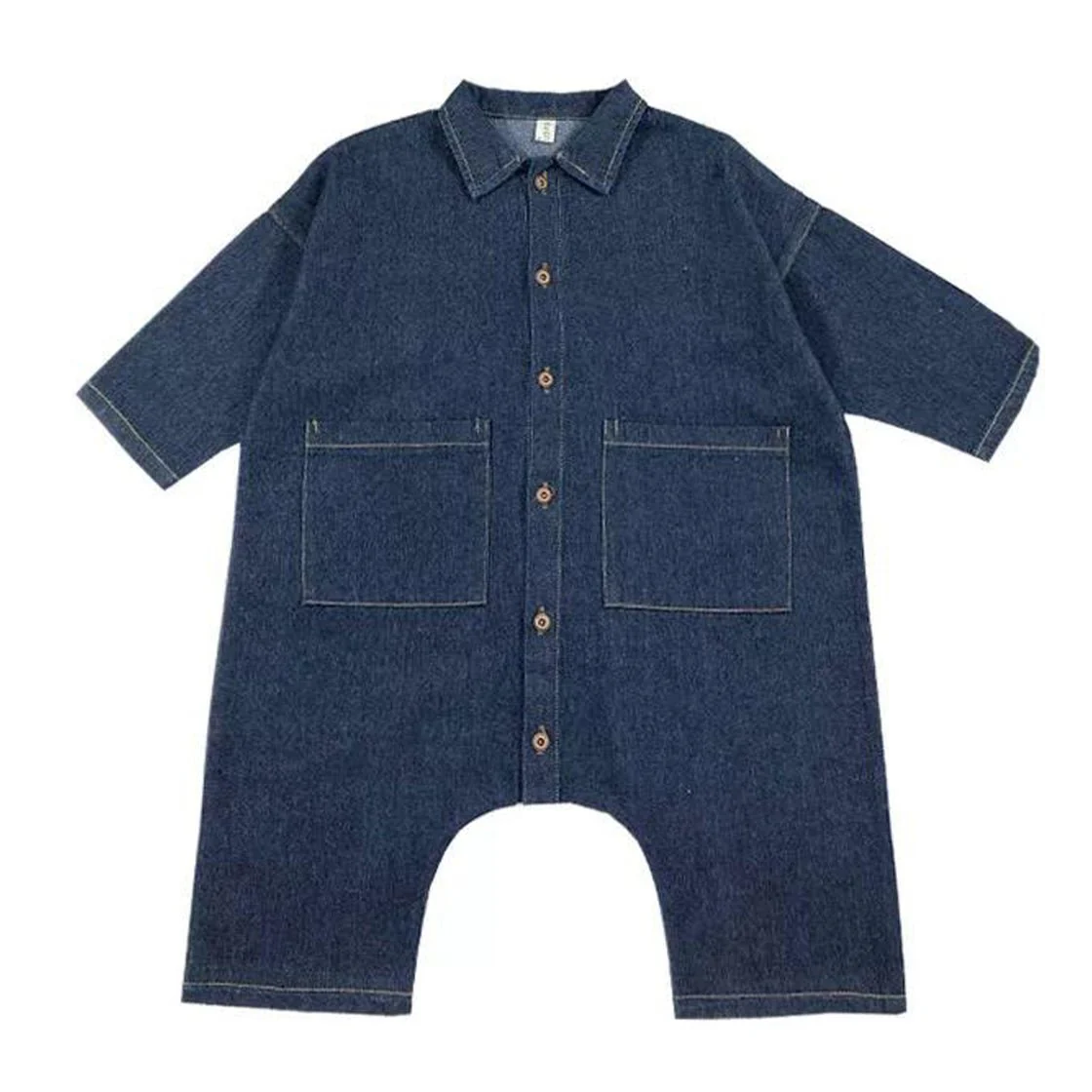 I Love My Mummy Romper Overalls (Blue Denim) - Image 6